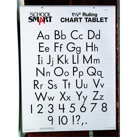 School Smart School Smart 085335 24 x 32 In. Chart Tablet; 25 Sheets; 1.5 In. Skip Line 85335